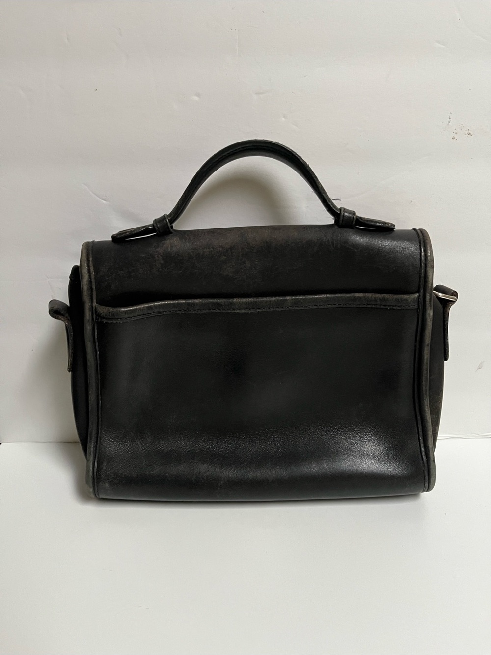 Coach Black Leather Top-Handle Briefcase - Picture 2 of 8